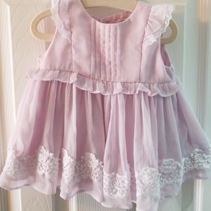 Beautiful lilac and white lacy Catherine Maladrino